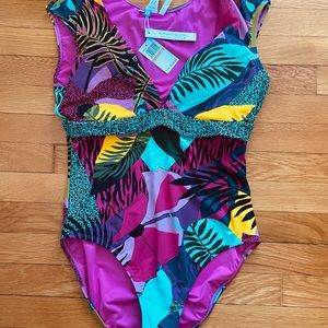 NWT Blue Rod Beattie Swimsuit, Size 12